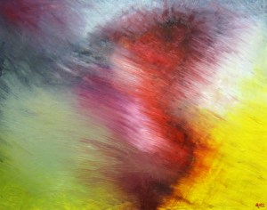 'Human Heart', oil painting on canvas, 36 inches wide by 28 inches high, completed April 2013.