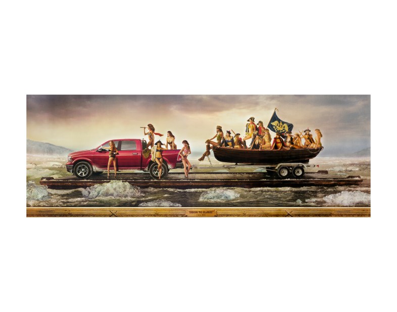 Hank Willis Thomas - Just as our Forefathers intended, 2015/2015, digital chromogenic print. 26 1/2 x 60 3/4 inches (print size) Courtesy of the artist and Jack Shainman Gallery, New York.