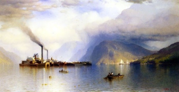 Samuel Colman (the American Painter) - 'Storm King on the Hudson' (1866)