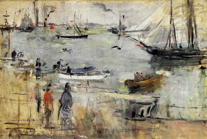 Newark Museum (United States - Newark, New Jersey) Dates: 1875 Artist age: Approximately 34 years old. 'English Landscape' [1875] by Berthe Morisot - 43 cm (h) x 64.8 cm (w) - oil on canvas - Displayed at Newark Museum. 