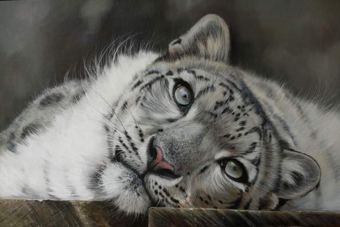 "Chilling Out" by Pip McGarry, Oil on canvas, 30in x 20in.